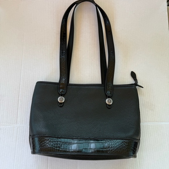 Vintage Brighton Black Textured Shoulder Bag - Picture 15 of 16